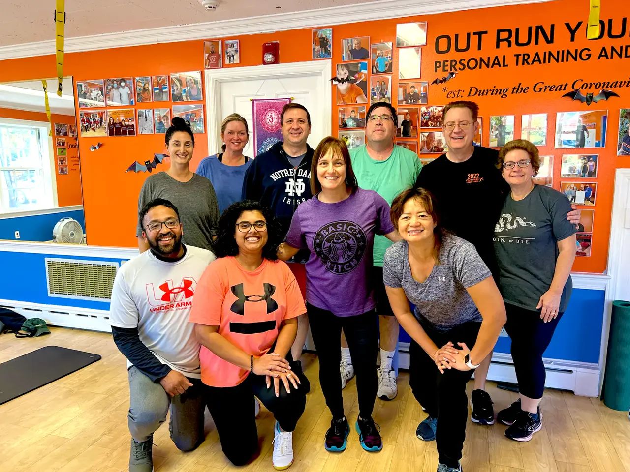 Members of Out Run Your Fork gathered in the Westfield studio